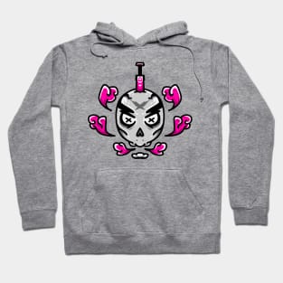 Death Skull Pink Smoke Hoodie